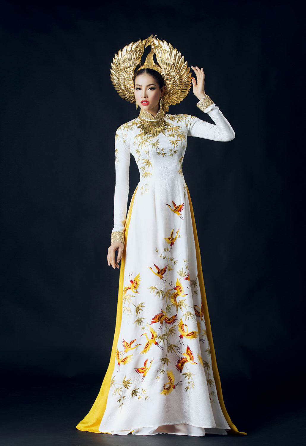 Customized aodai vietnam clothing cheongsam aodai vietnam dress vietnamese trad image 1