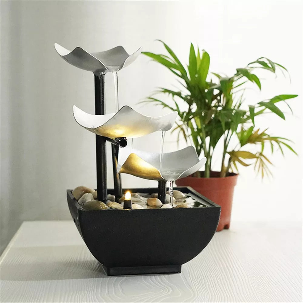 Minimalist Water Desktop Fountains Indoor Waterfall Fountain Tabletop Water image 5