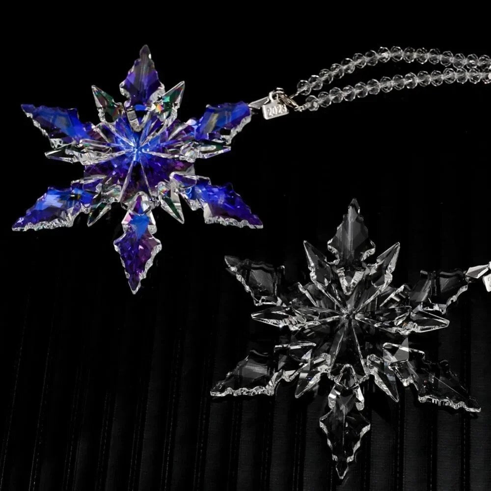 Crystal Snowflake Annual Edition Ornament Set, Crystal Colorful Angel Christmas image 4