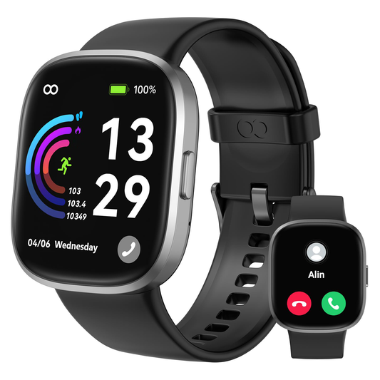 Smart Watch(Answer/Make Call), 1.83" HD Smart Watches for Men Women fitness Tra image 0