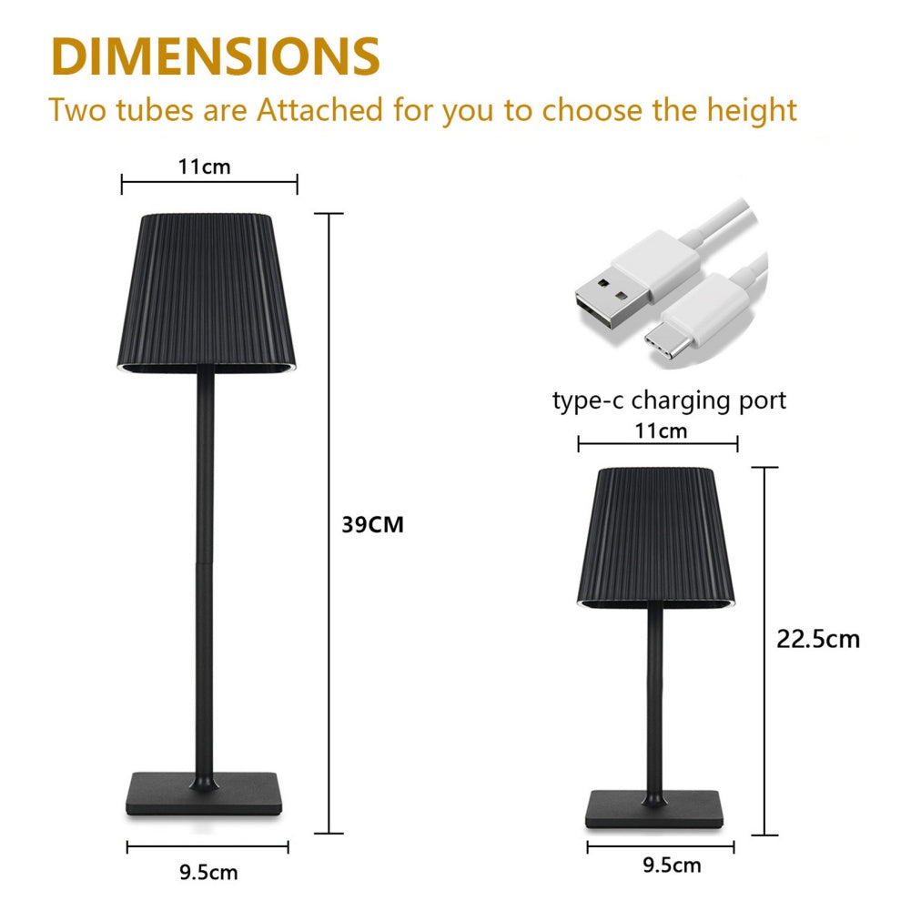 Portable Table Lamp Touch Led Lamp for Home Battery Operated Lamp Outdoor Water image 5