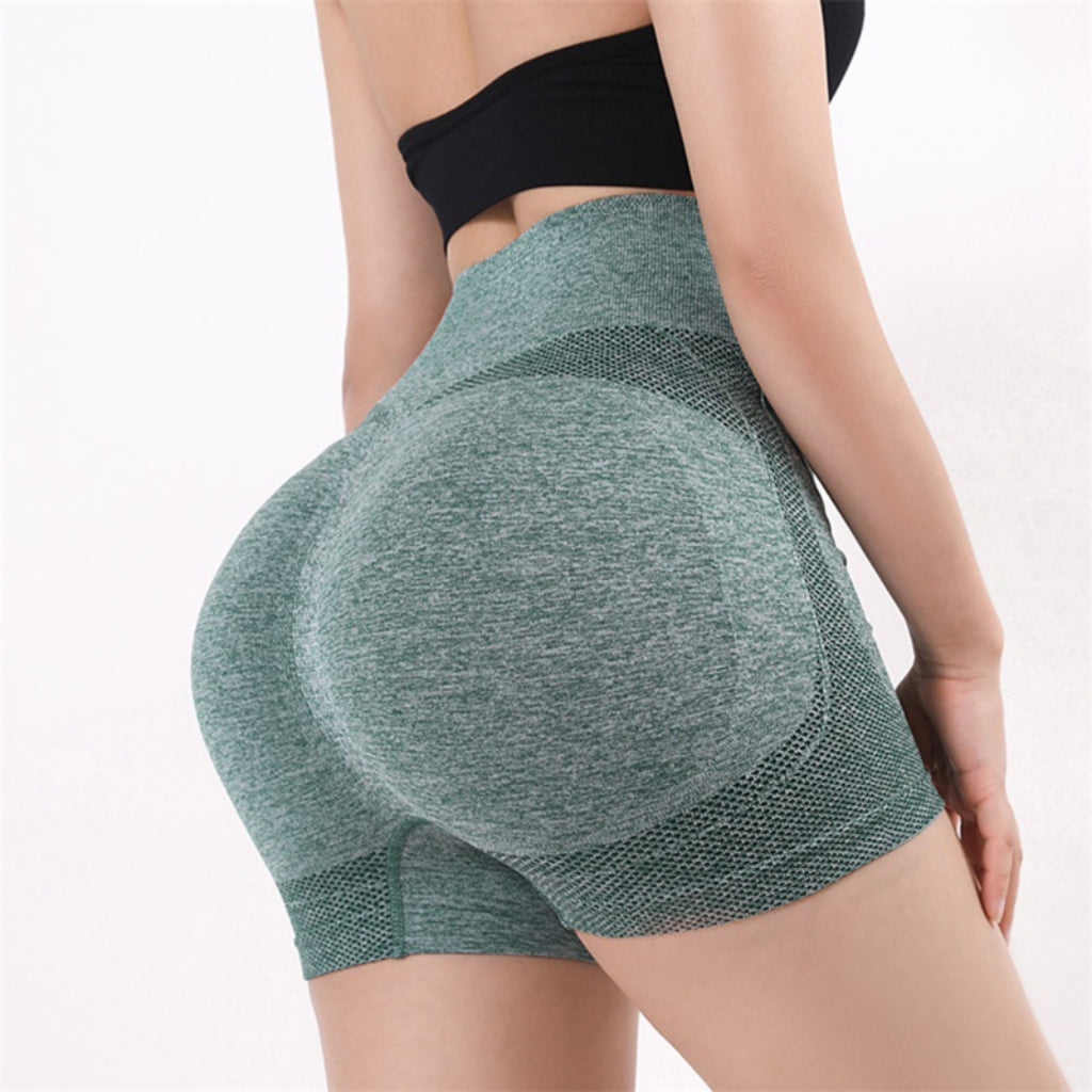 Women Yoga Shorts High Waist Workout Shorts Fitness Yoga Lift Butt Fitness Ladi image 6