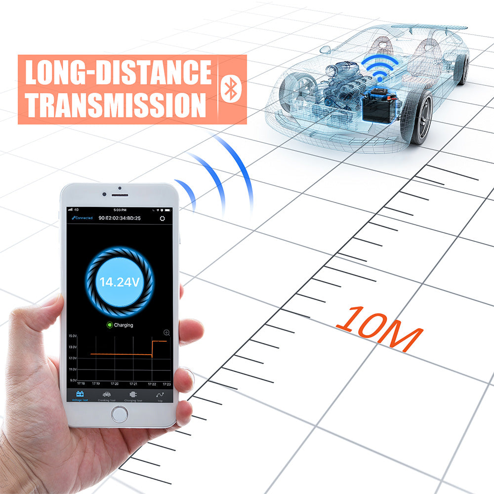 ANCEL BM300 Car Battery Tester Auto 12V Car Battery Analyzer Android IOS Circui image 3