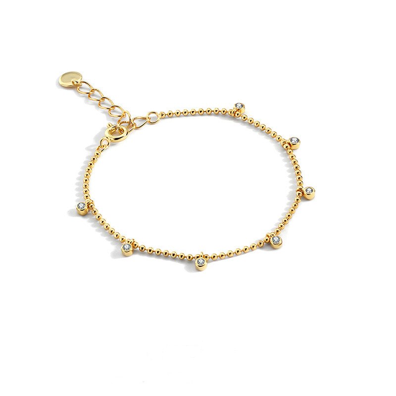 2021 New Gold-plated Beads Pendant Bracelet Women's Gold Jewelry Vintage image 0