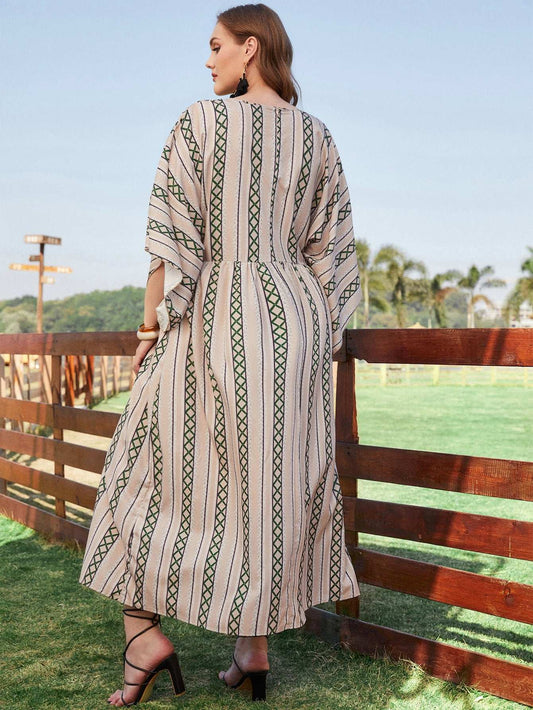 Unique Embroidery Bazin Rich Dress With Scarf And Belt African Senegal Women We image 0