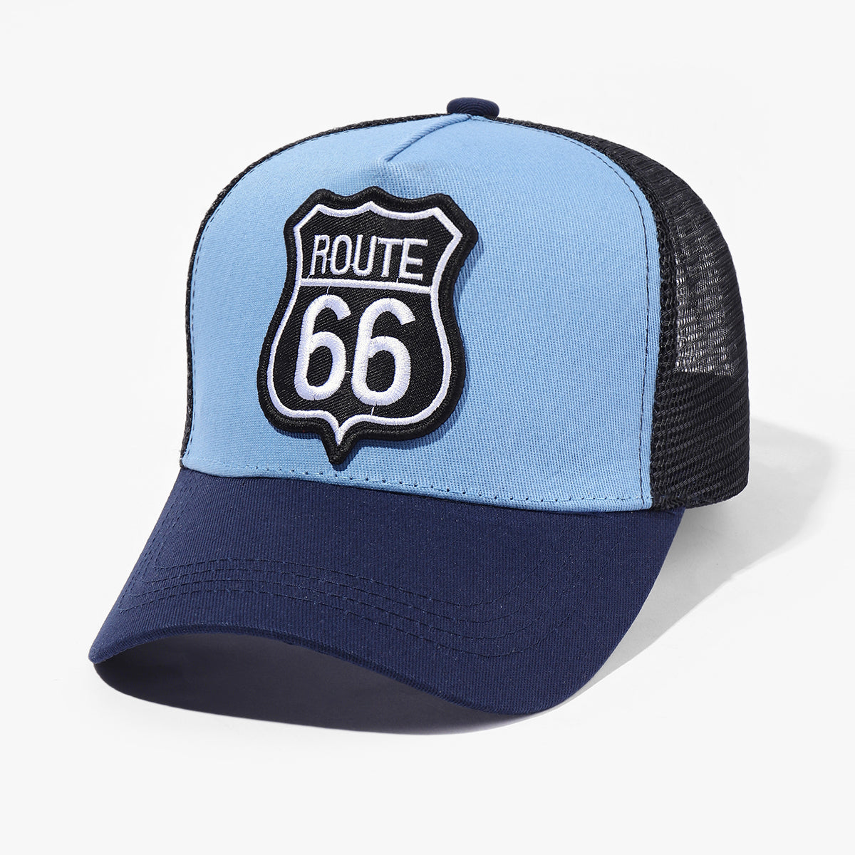 ROUTE 66 Baseball Cap Spring Autumn  Mesh Snapbac Hat For Women Men Trucker Hat image 7