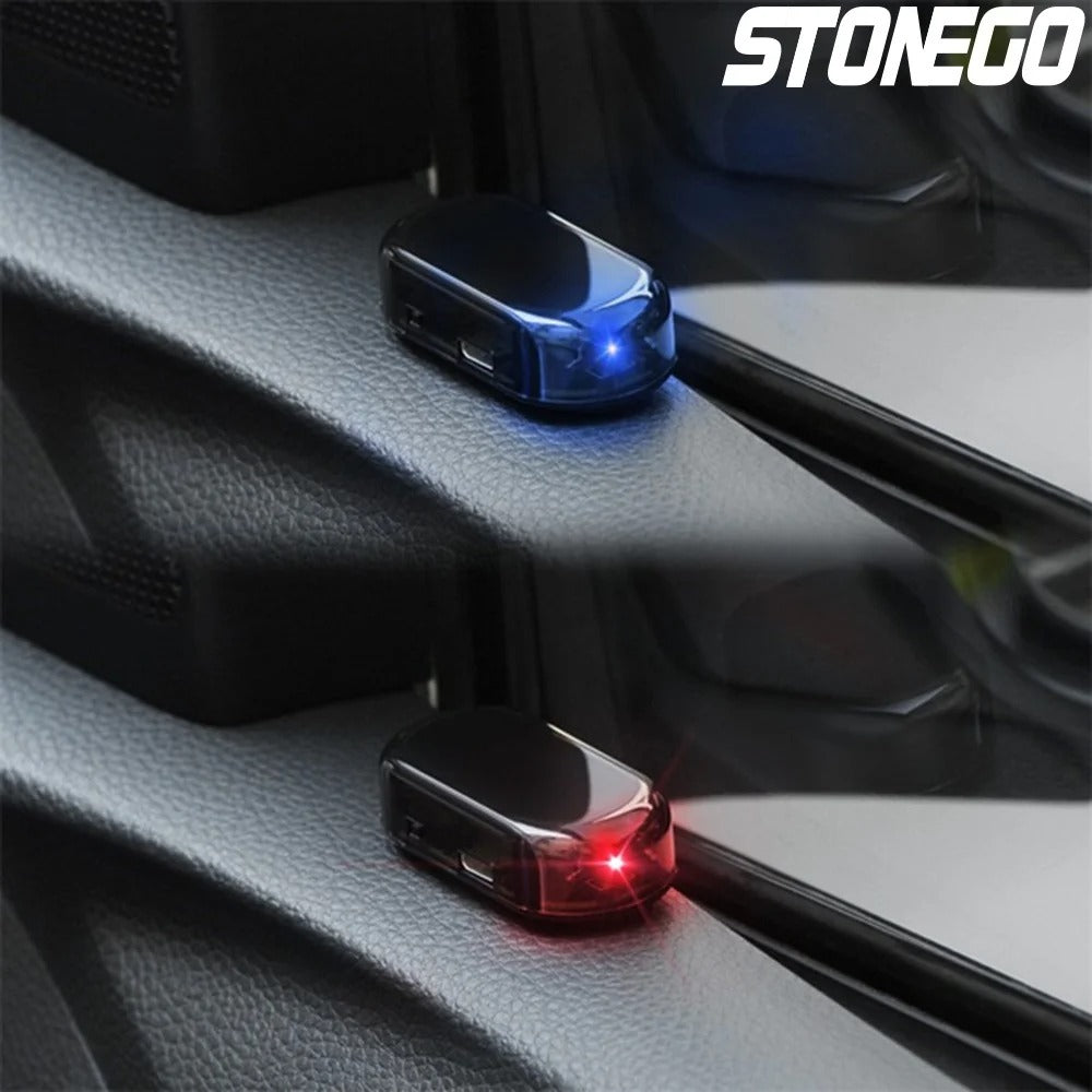 1PC/2PCS Solar Car Anti-Theft Flashing LED Warning Light, Ultra-Bright Simulate image 8