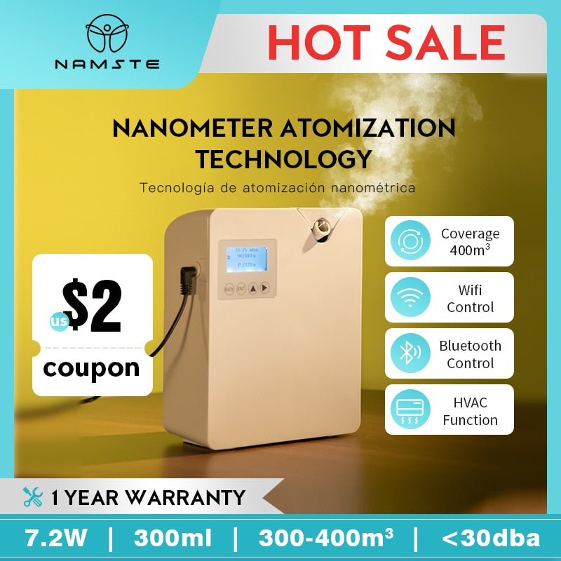 AROMA TUNNEL Aroma Diffuser For Home Air Fresheners Sprayer Aromatherapy Scent image 3