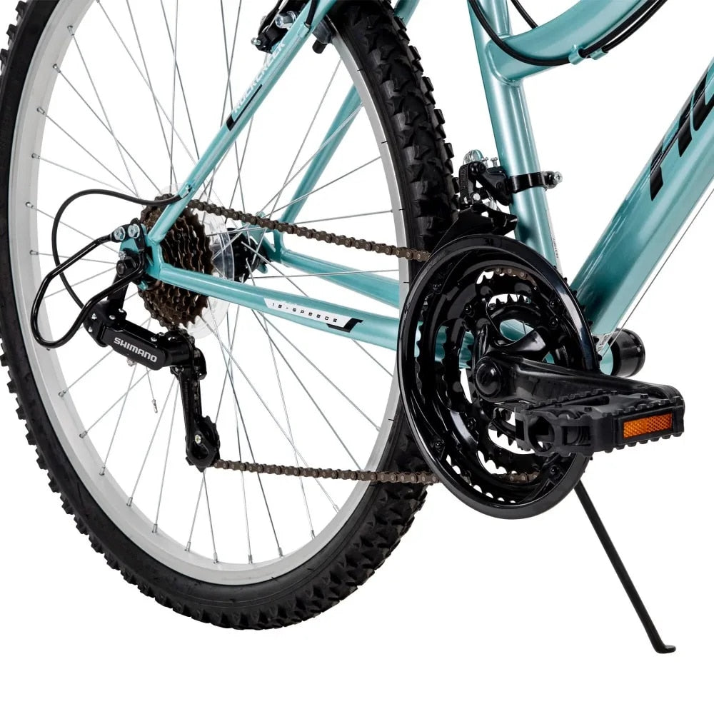 26” 2023 New Huffy Rock Creek Women's Bicycle 18-Speed Mountain Bike, Mint Man image 4