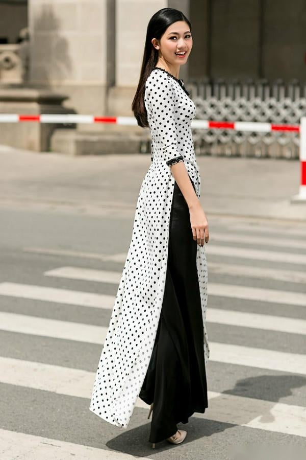 Customized aodai vietnam clothing cheongsam aodai vietnam dress vietnamese trad image 3