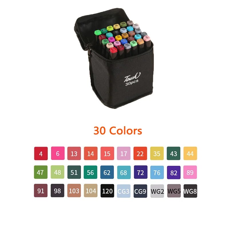 12-120pcs Alcohol Based Art Marker Set for Adult Kids Dual Tip Coloring Drawing image 4