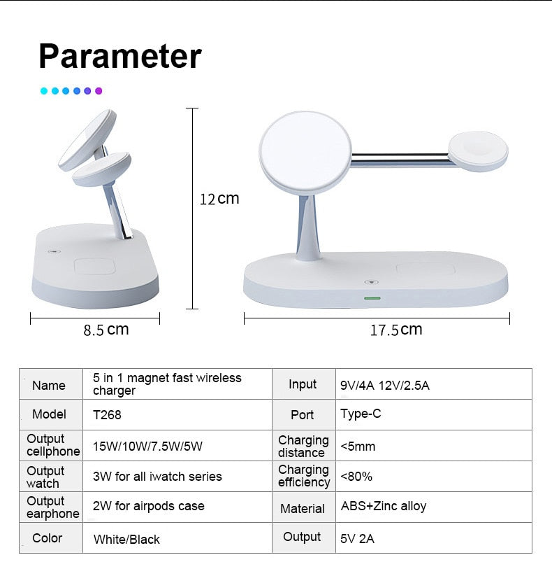 3 in 1 macsafe Wireless Charger For iPhone 14 13 12 Pro Max for Apple Watch 8 7 image 8