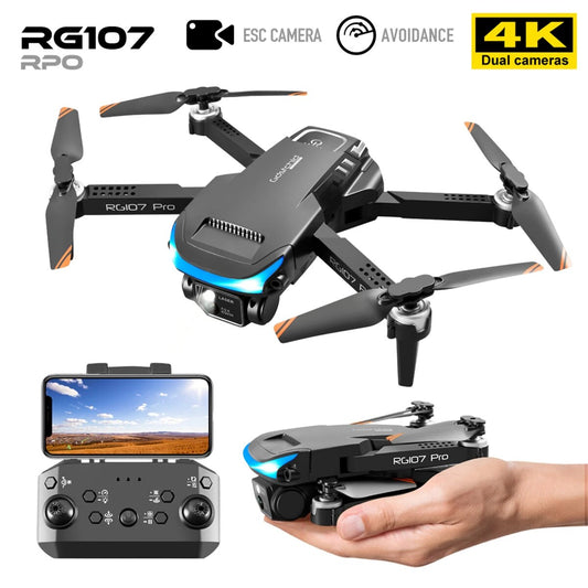 2023 RG107 Mini Drone Obstacle Avoidance HD drone 4k profesional Dual Camera Op image 0