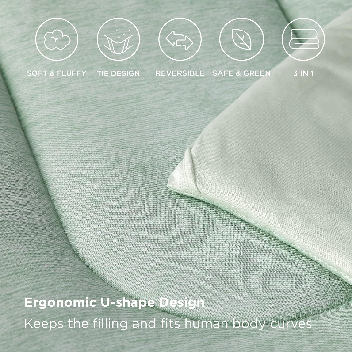 Bedsure Comforter Set - Cooling and Warm Bed Set, Reversible All Season Cooling image 6