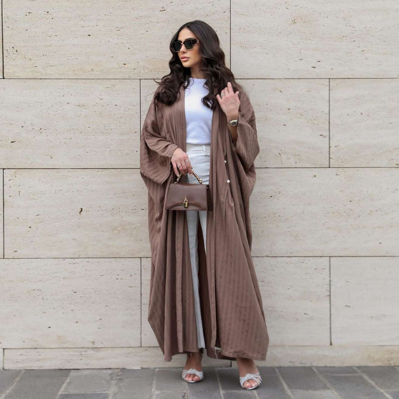 Modest Abaya Ramadan Dubai Robe Femme Musulmane Turkey Kaftan Islamic Clothing image 3