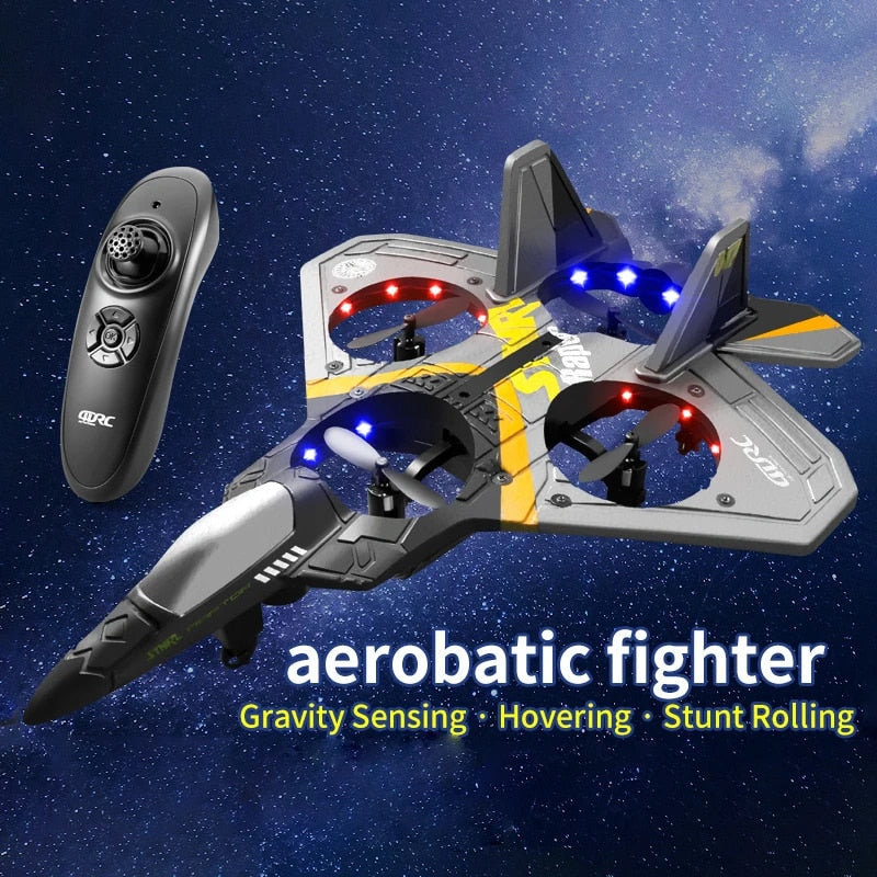 V17 Remote Control RC Airplane Drone 2.4G Gravity Sensing RC Plane Glider Airpl image 1