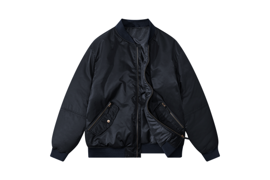 Mens Bomber Jackets Casual Fall Winter Warm Windbreaker Full Zip Windproof Outw image 0