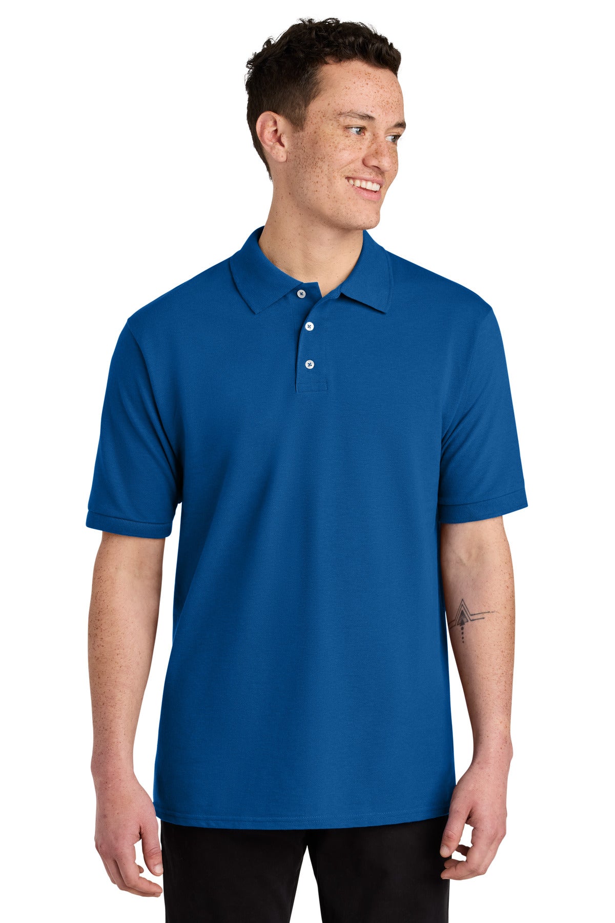 JerzeesÂ® Unisex Premium Ring Spun Cotton Pique Sport Shirt 443M