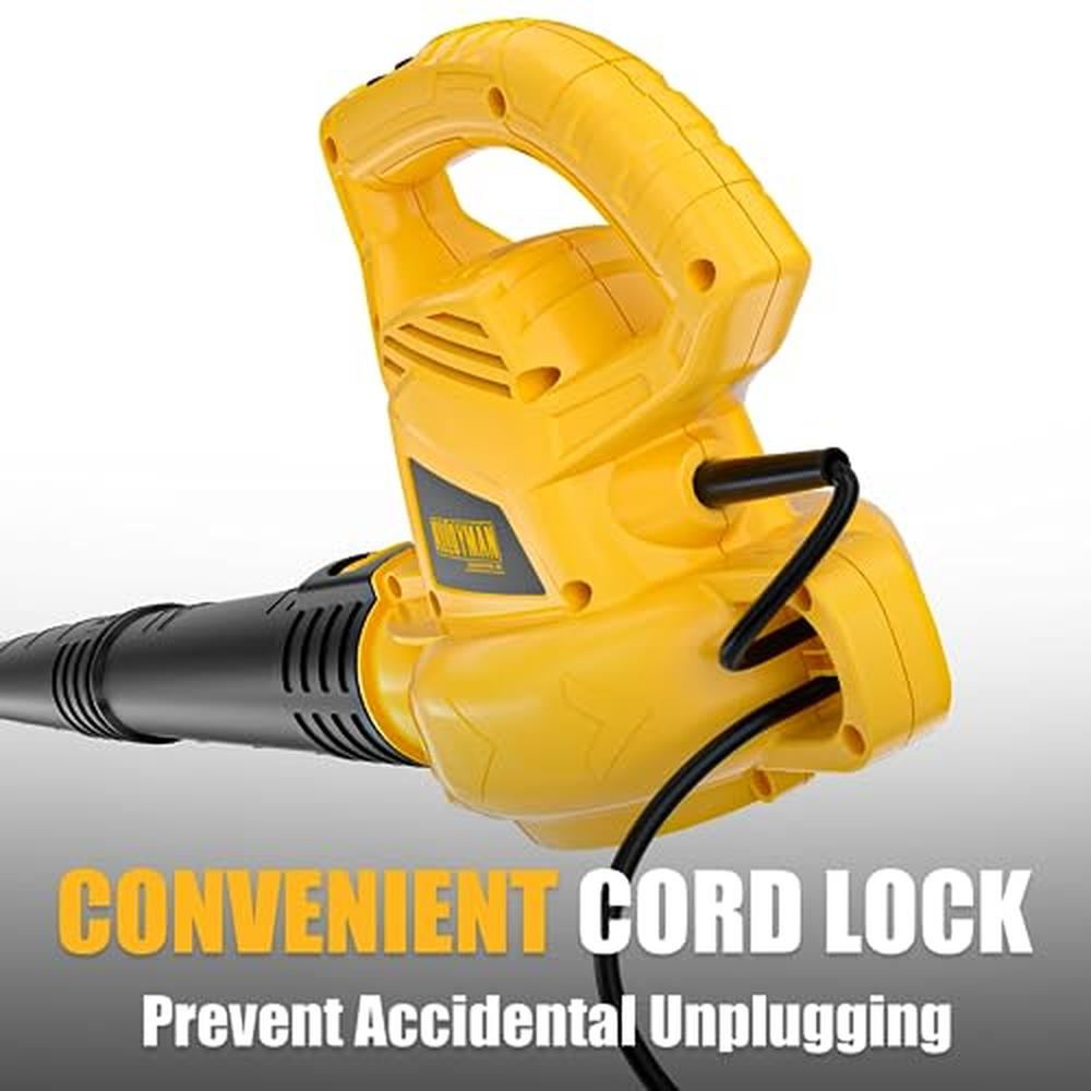 Electric Leaf Blower 350CFM 130MPH Lightweight Portable Lawn Care Snow Blowing image 4