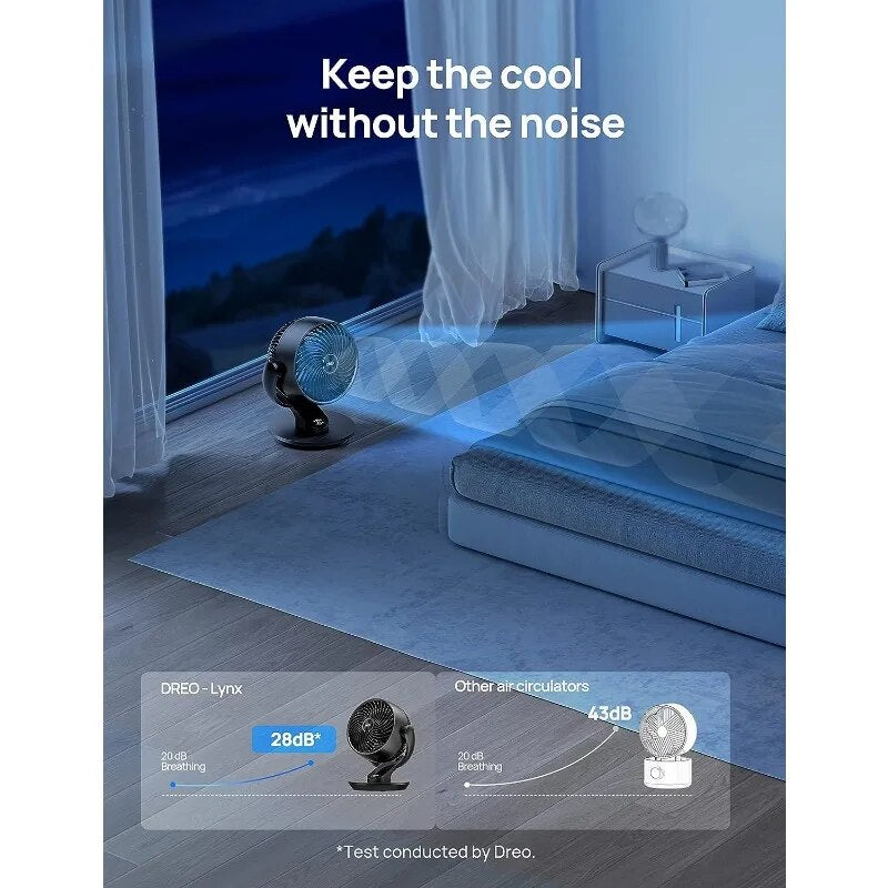 9 Inch Quiet Oscillating Floor Fan with Remote, Air Circulator Fan for Whole Ro image 7