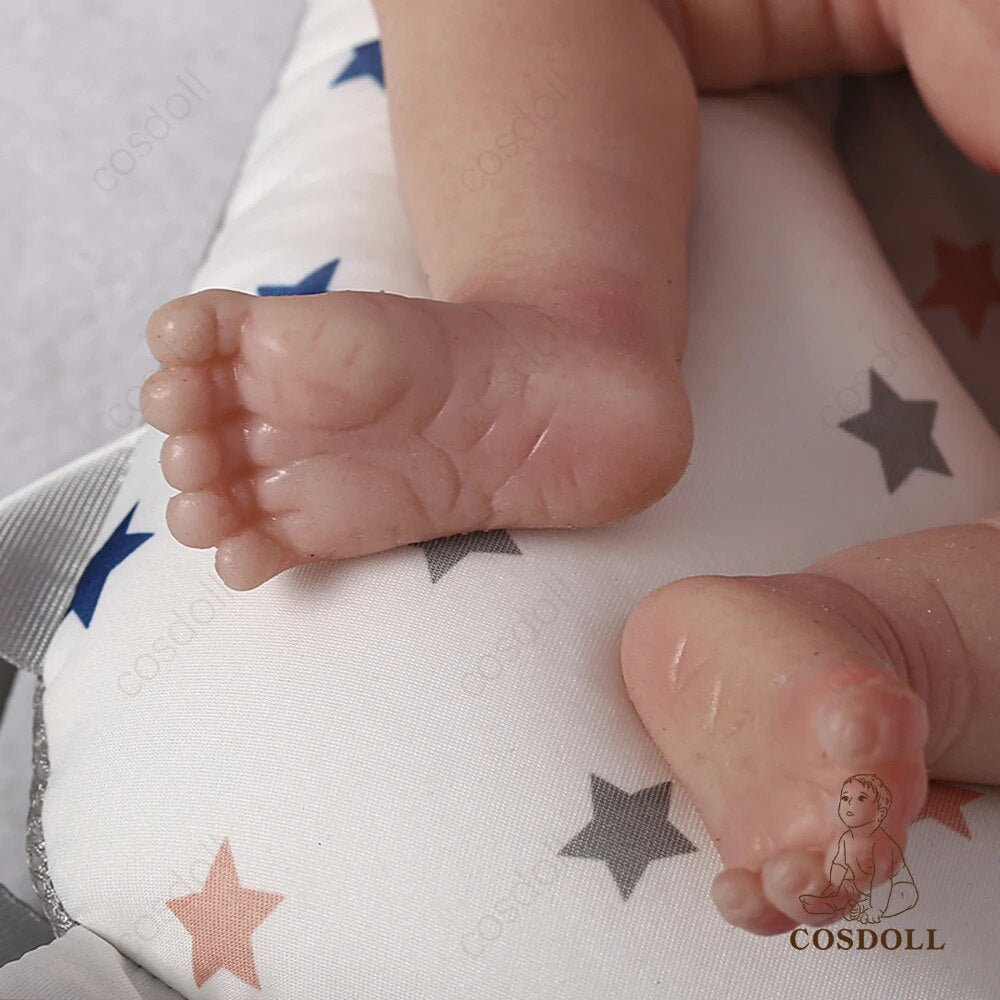 COSDOLL 18.5inch 3.1kg Full Body Silicone Bebe Reborn Doll Soft Dolls Realistic image 6