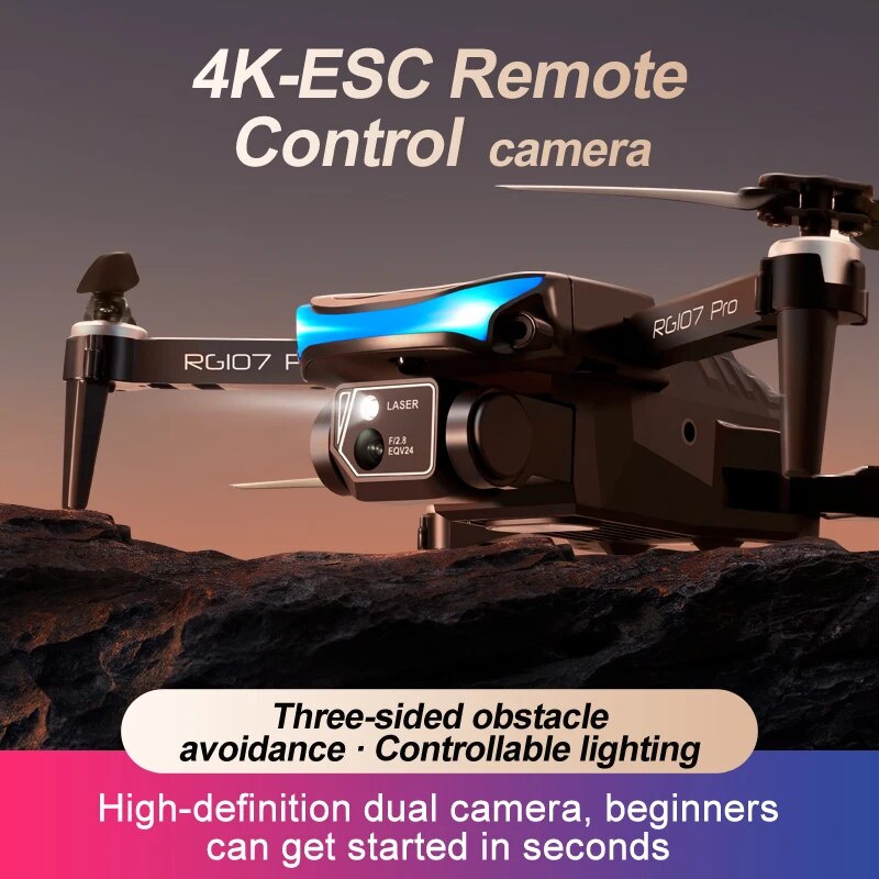 2023 RG107 Mini Drone Obstacle Avoidance HD drone 4k profesional Dual Camera Op image 8