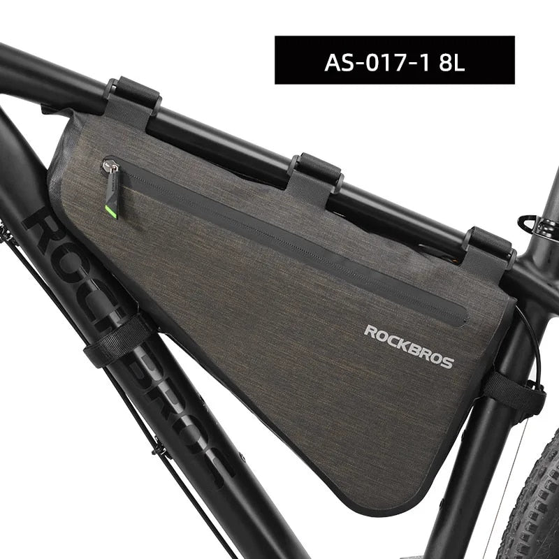 ROCKBROS Cycling Bicycle Bags Top Tube Front Frame Bag Waterproof MTB Road Tria image 4