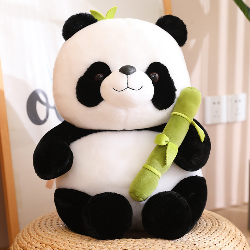 25cm Kawaii Panda With Bamboo Soft Stuffed International Favorite Dolls Birthda image 1