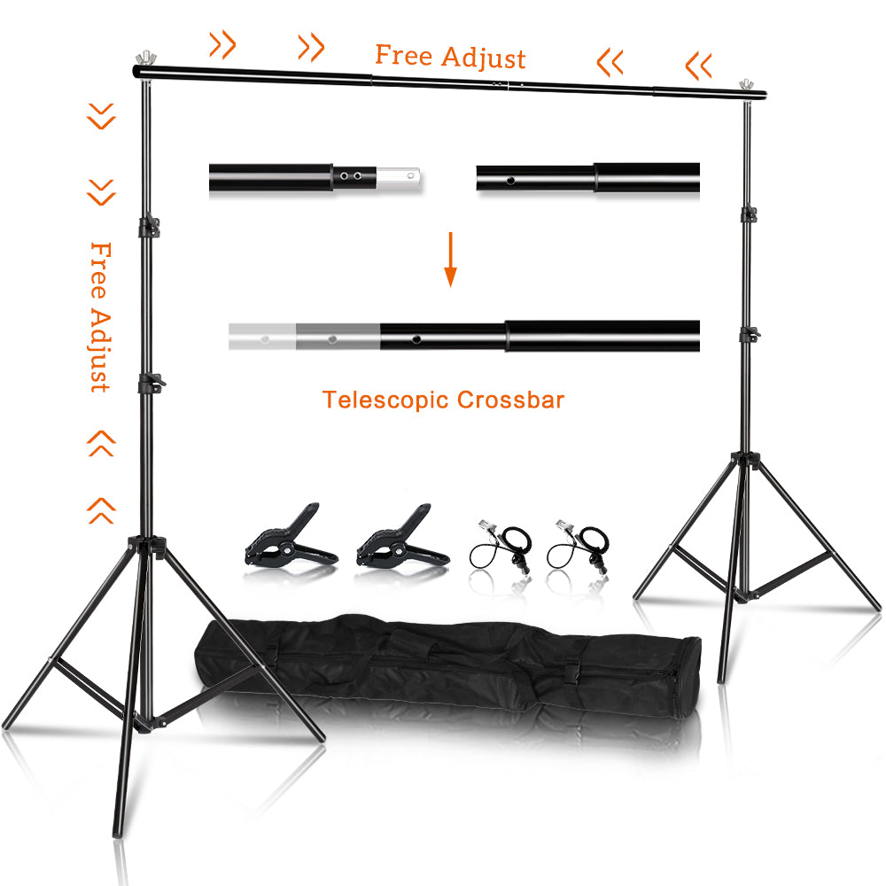 Background Stand Kit Support System Backdrops With Adjustable Stand for Photogr image 2