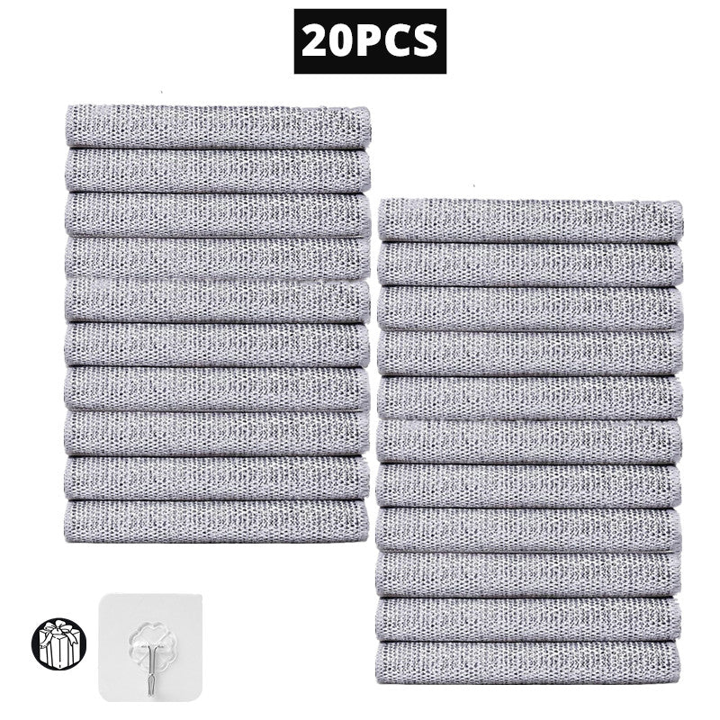 20/1pcs Magic Cleaning Cloth Thickened Double -sided Metal Steel Wire Rags Kitc image 2