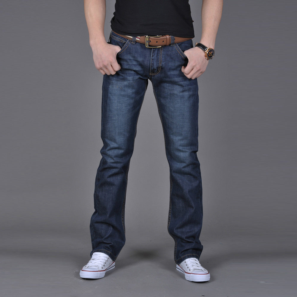 Baggy Jeans Men's Trousers Classic Vintage Washed Denim Trousers Fashion Casual image 0