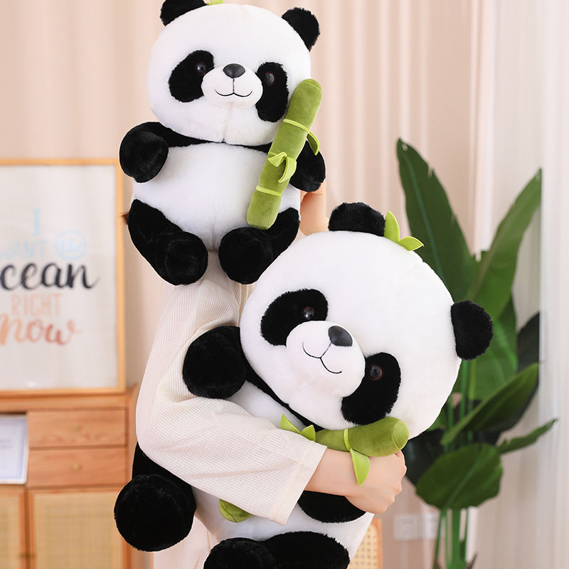 25cm Kawaii Panda With Bamboo Soft Stuffed International Favorite Dolls Birthda image 4