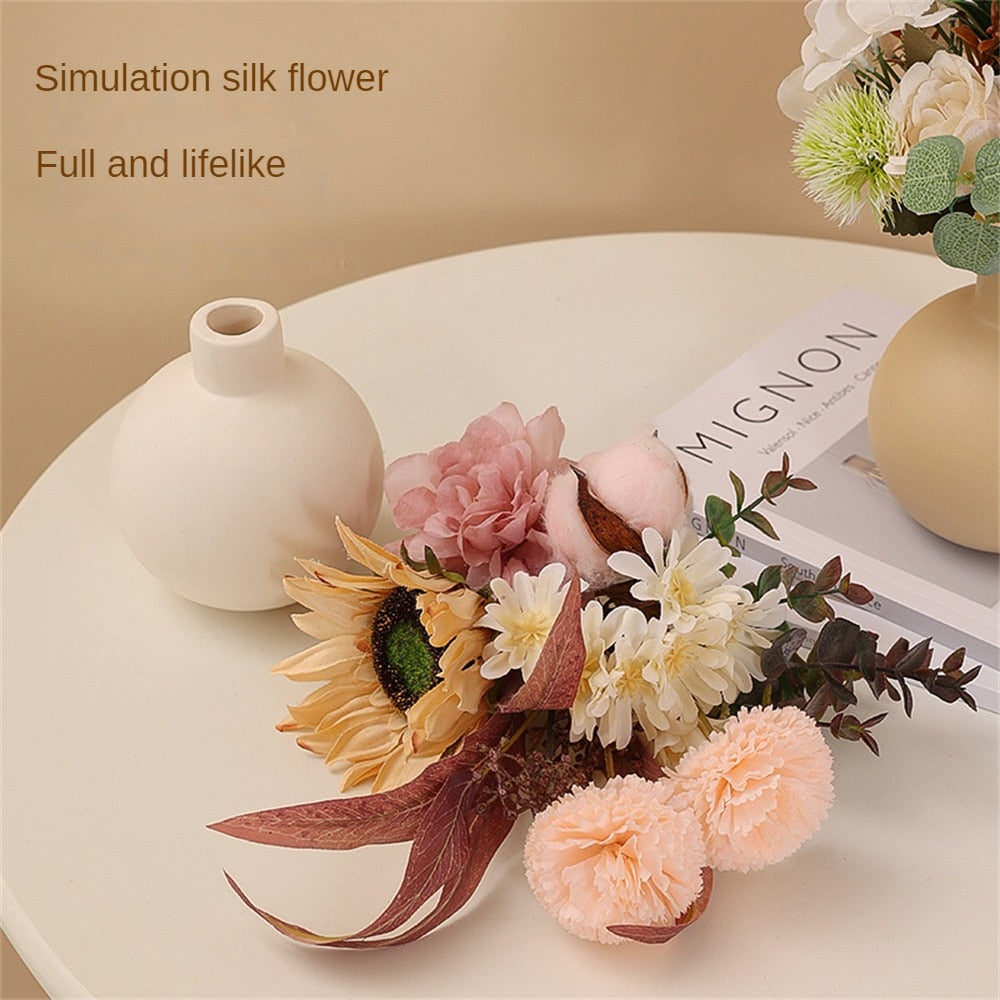 Nordic Sphere Electroplating Gold Golden Ceramic Vase Plating Golden Ball Ceram image 10