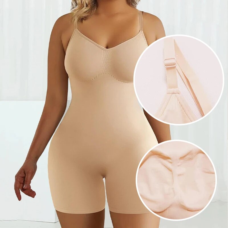 Bodysuit for Women Tummy Control Shapewear Seamless High Waist Flat Belly Belt image 5