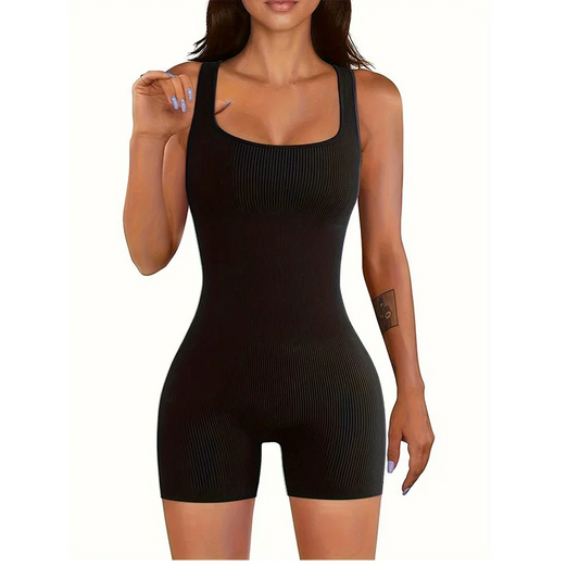 2024 Women Jumpsuits Shorts Female Sleeveless Sport Romper Bodysuits Summer Yog image 0