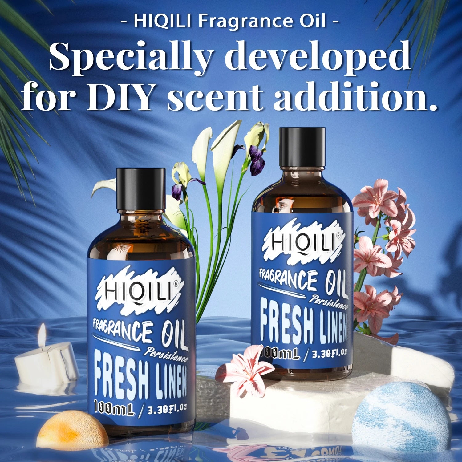 Fresh Linen Fragrance Oils,HIQILI 100ML 100% Pure Perfume Oil For Aroma Diffuse image 12