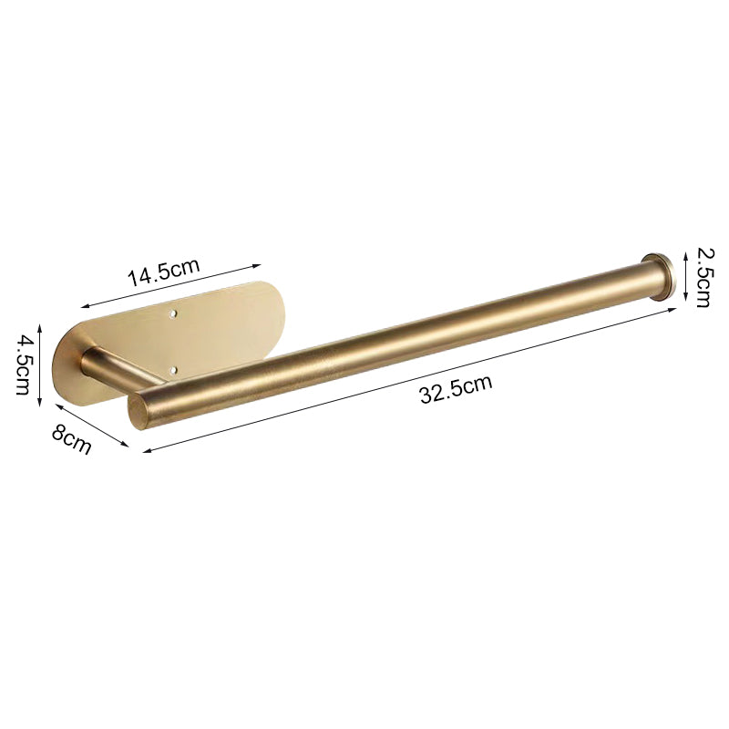 Stainless Steel Paper Towel Holder Adhesive Toilet Roll Paper Holder No Hole Pu image 8