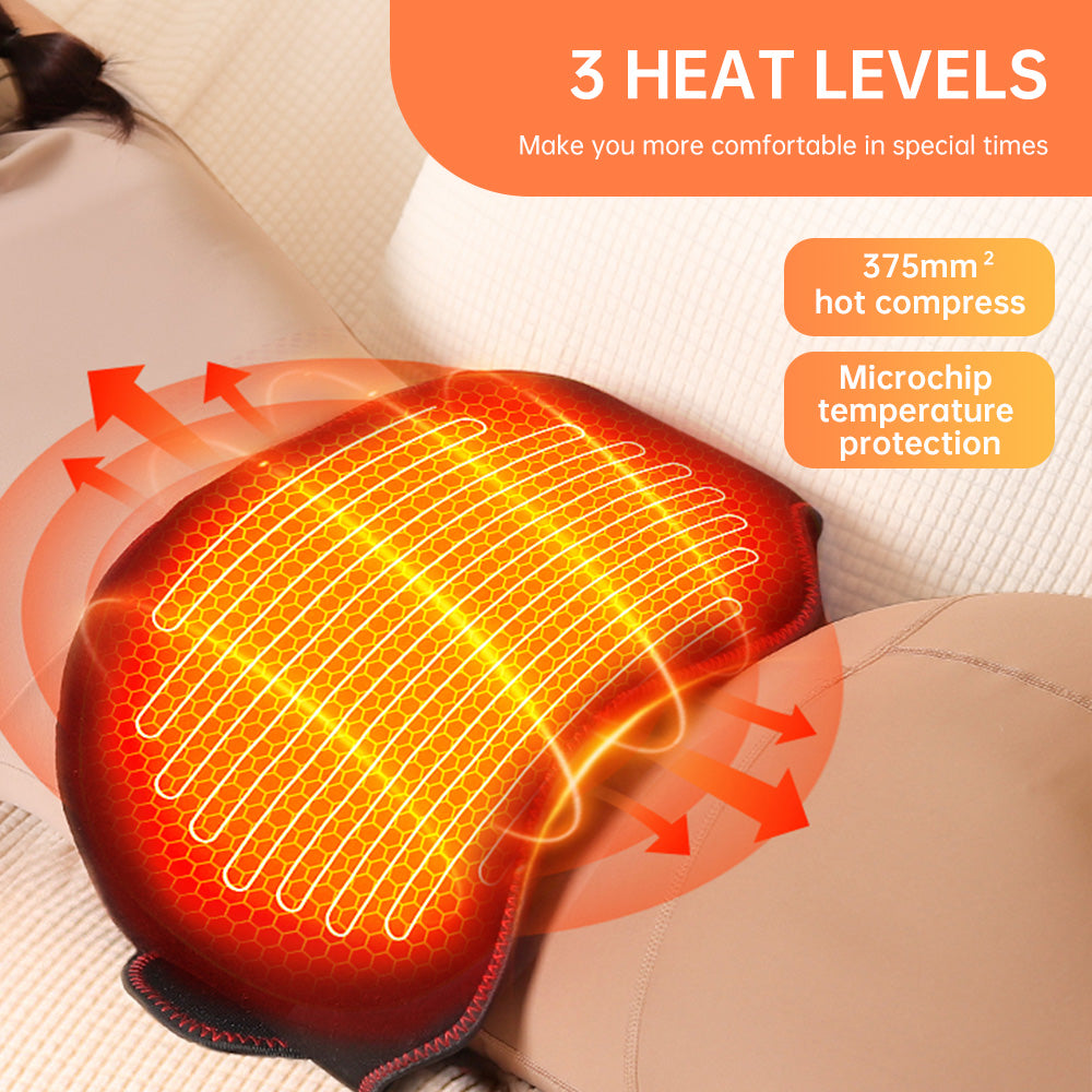 Waist Massager, Electric Lumbar Heating Belt Multi-gear Adjustment, Portable He image 2