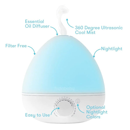 BreatheFrida 3-in-1 Humidifier, Diffuser and Nightlight Humidifier Diffuser  Air image 0