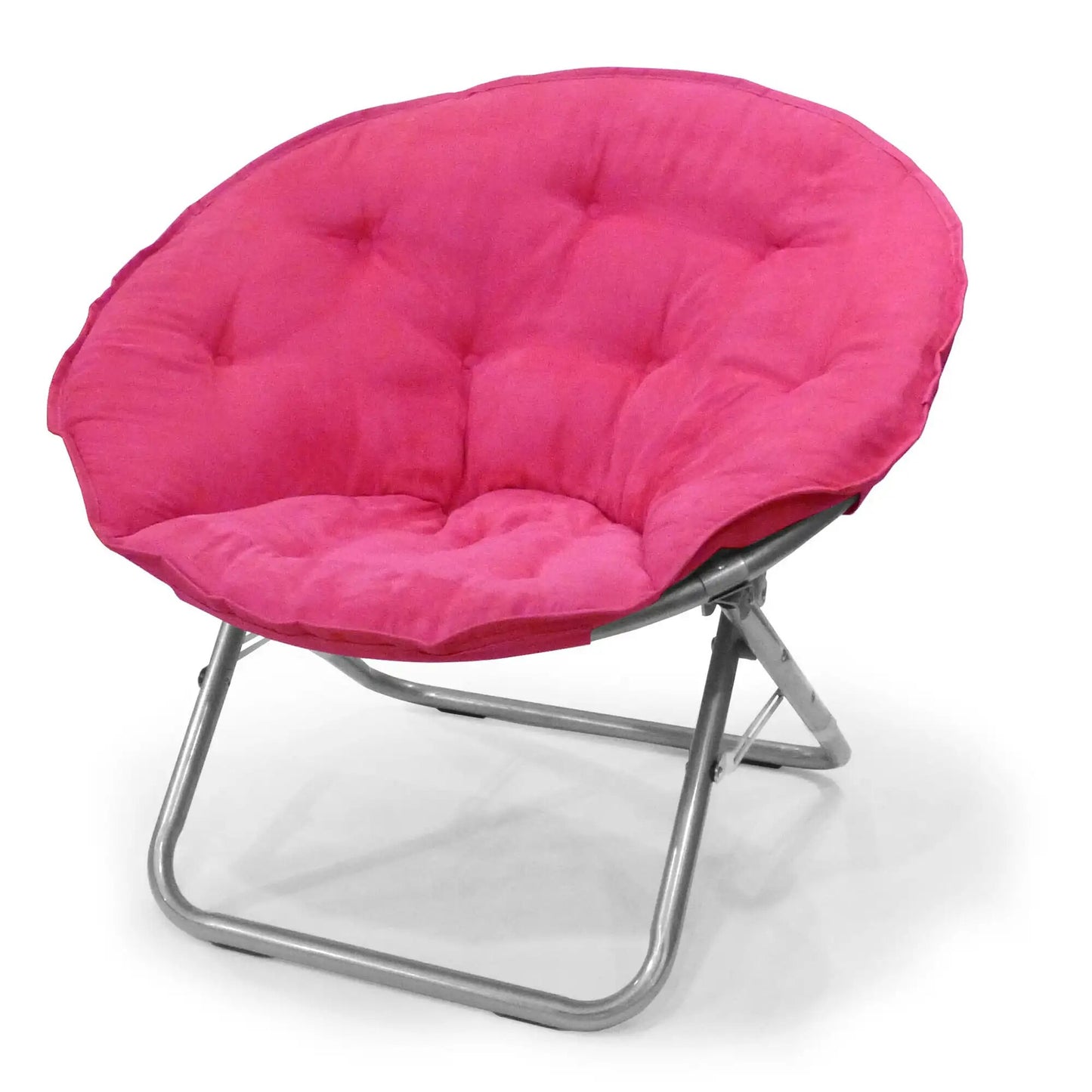 Mainstays Large Super Soft Microsuede 30" Saucer™ Chair, Black living room furn image 1