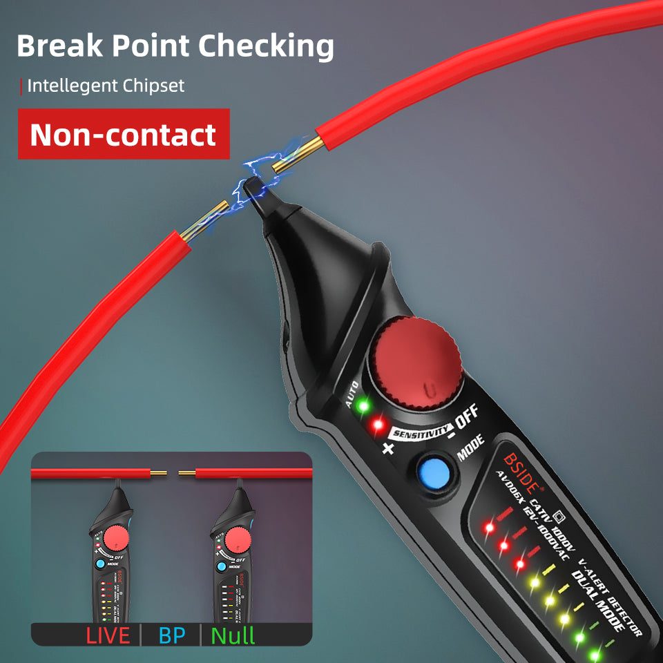 BSIDE Non-Contact Voltage Detector Tester Indicator Profession Smart Test Penci image 4