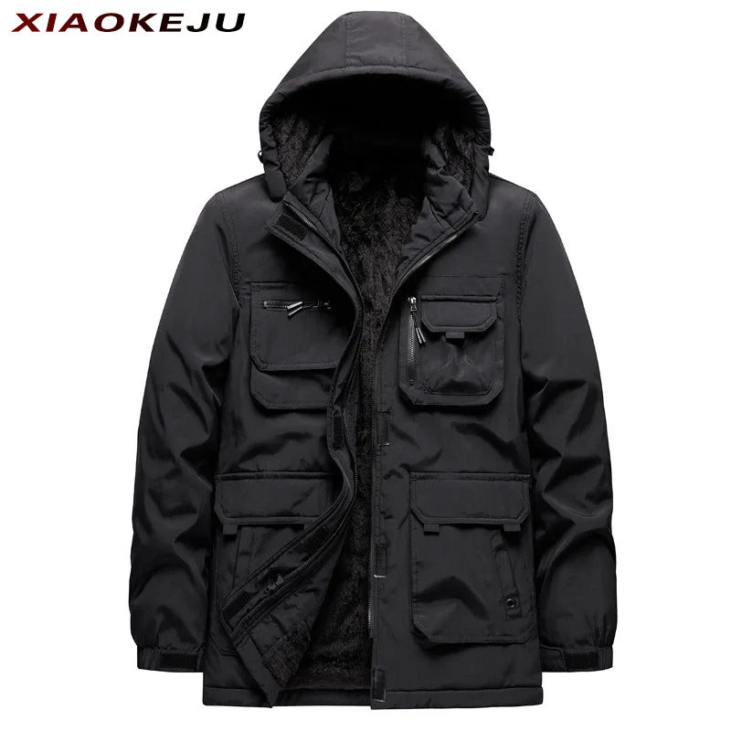 Male Winter Coat Man Fashion Jacket Tactical Jacket Motorcycle Man Sport Techwe image 0