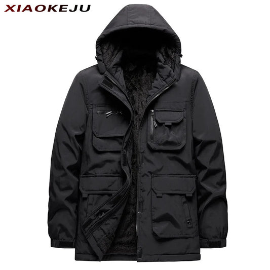 Male Winter Coat Man Fashion Jacket Tactical Jacket Motorcycle Man Sport Techwe image 0