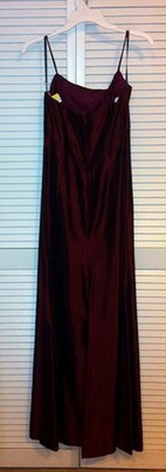 Watters & Watters Women Dress Taffeta Maroon Red Lined Size 10 image 1