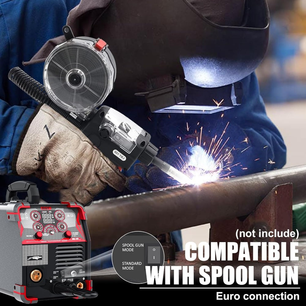 MIG Welder 200Amp 8 in 1 Gas MIG/Gasless Flux Core MIG/Stick/Lift TIG/Spot Weld image 4