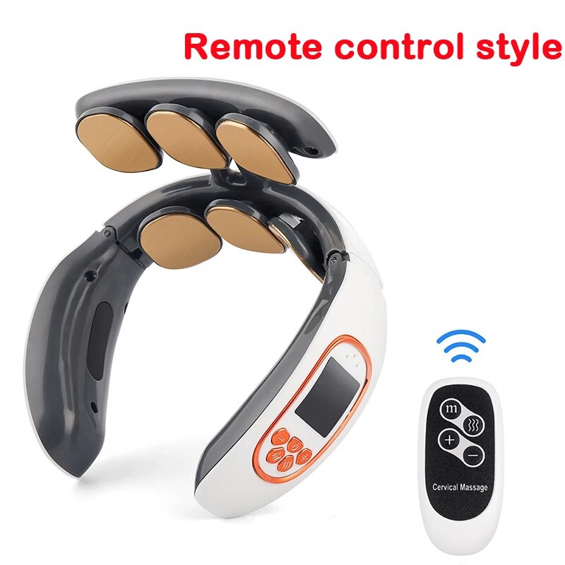 Upgraded Neck Protector Intelligent Rechargeable Voice Neck Massager Heating Mi image 0