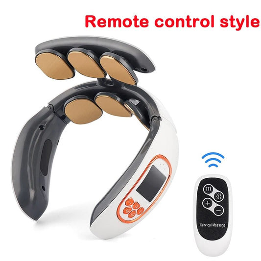 Upgraded Neck Protector Intelligent Rechargeable Voice Neck Massager Heating Mi image 0