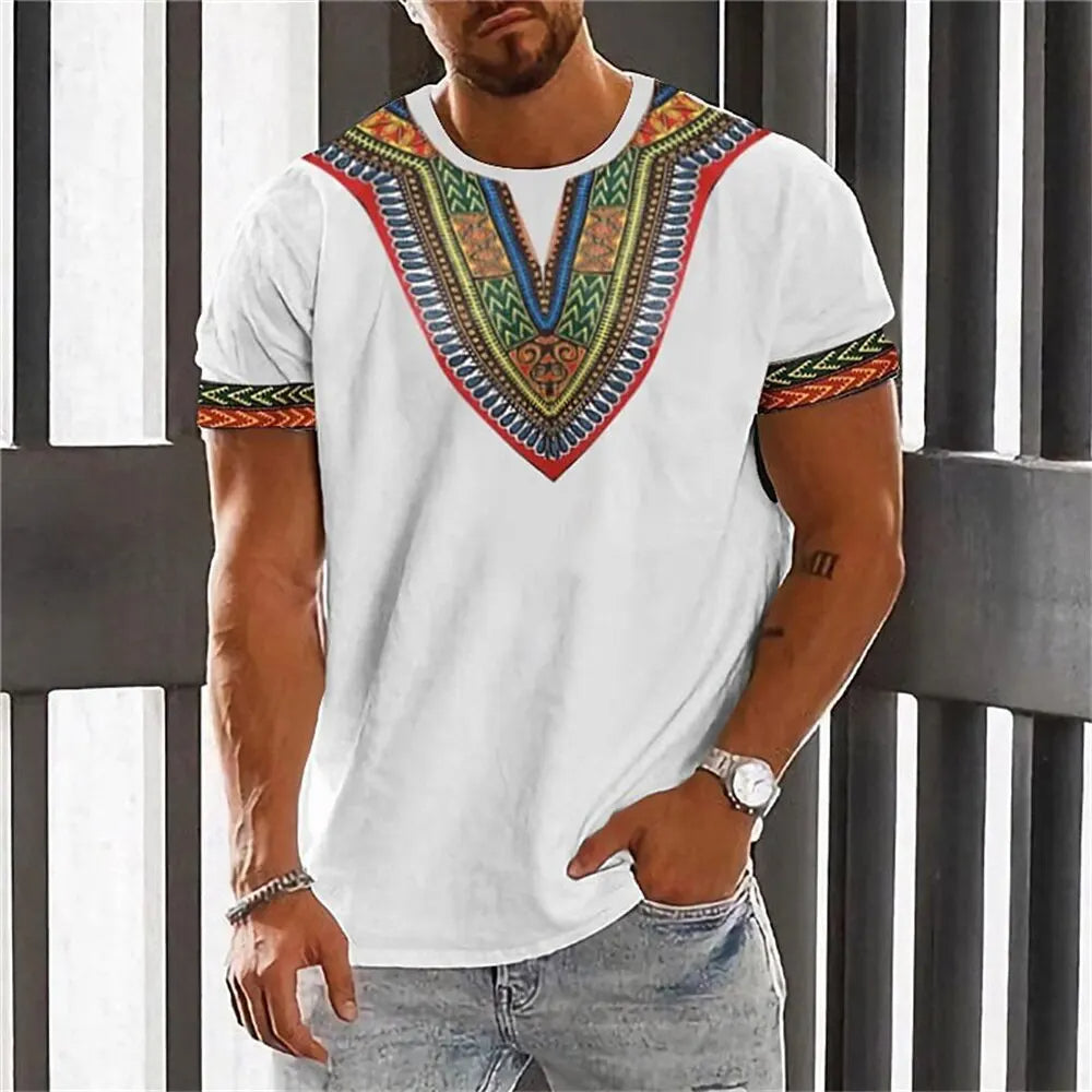 African National 3D Printed T-Shirt New Men'S And Women'S O-Collar Short-Sleeve image 0