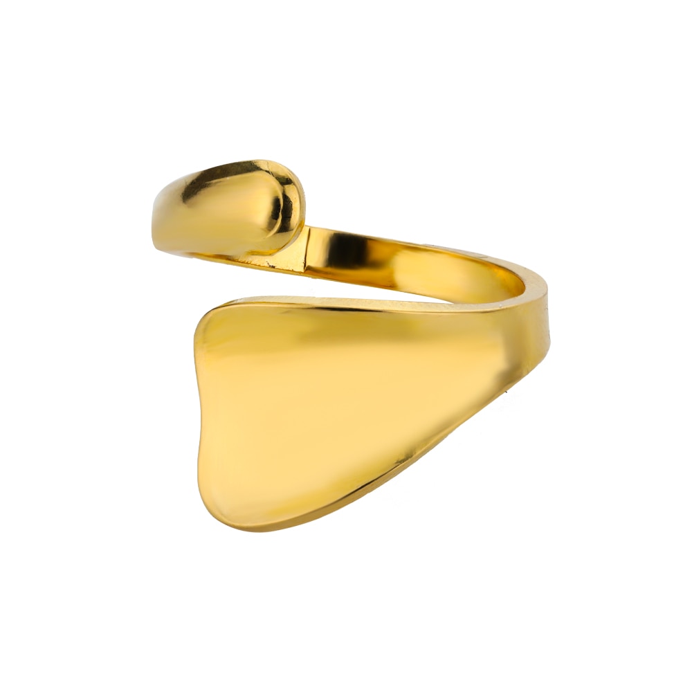 48 Style Women Stainless Steel Rings Gold Color Hollow Out Geometric Open Ring  image 29