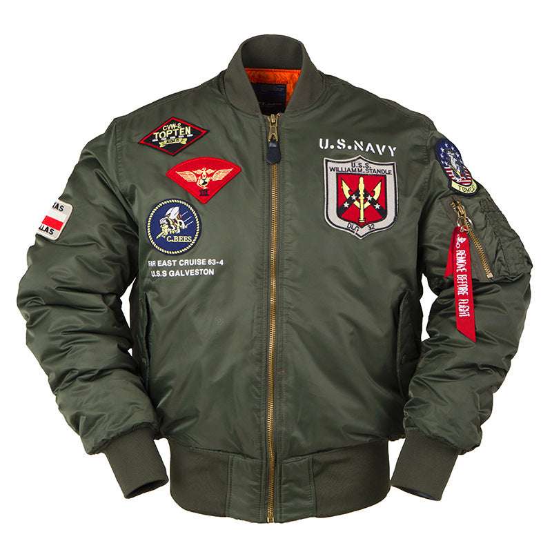 2024 Winter Top Gun Bomber Flight Jacket Windproof Water Resistant MA-1 Air For image 0